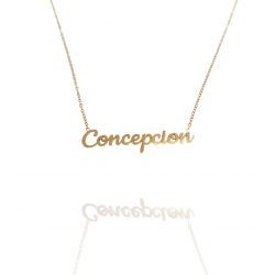 Collar con nombre de Concepción en Acero Hipoalergénico 316l