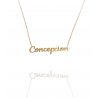 Collar con nombre de Concepción en Acero Hipoalergénico 316l