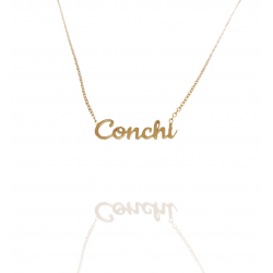 Collar con nombre de Conchi en Acero Hipoalergénico 316l