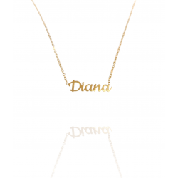 Collar con nombre de Diana en Acero Hipoalergénico 316l