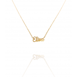 Collar con nombre de Elisa en Acero Hipoalergénico 316l