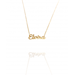 Collar con nombre de Elvira en Acero Hipoalergénico 316l