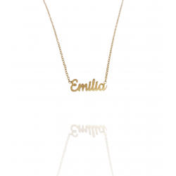 Collar con nombre de Emilia en Acero Hipoalergénico 316l