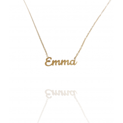 Collar con nombre de Emma en Acero Hipoalergénico 316l