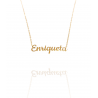 Collar con nombre de Enriqueta en Acero Hipoalergénico 316l