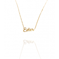 Collar con nombre de Ester en Acero Hipoalergénico 316l