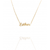 Collar con nombre de Esther en Acero Hipoalergénico 316l