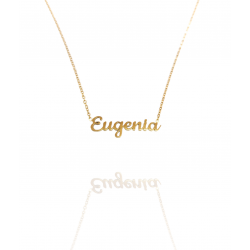 Collar con nombre de Eugenia en Acero Hipoalergénico 316l