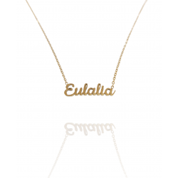 Collar con nombre de Eulalia en Acero Hipoalergénico 316l