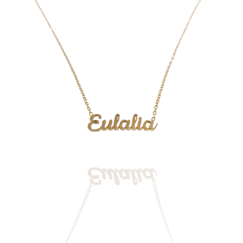 Collar con nombre de Eulalia en Acero Hipoalergénico 316l