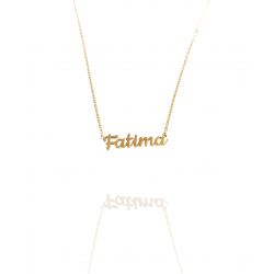 Collar con nombre de Fátima en Acero Hipoalergénico 316l