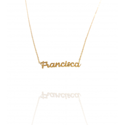 Collar con nombre de Francisca en Acero Hipoalergénico 316l