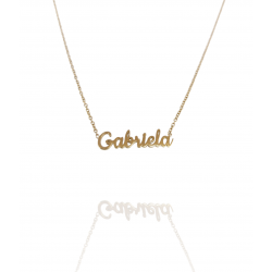 Collar con nombre de Gabriela en Acero Hipoalergénico 316l