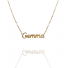 Collar con nombre de Gemma en Acero Hipoalergénico 316l