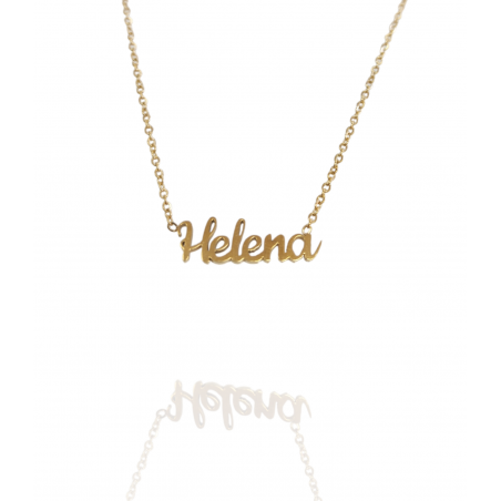 Collar con nombre de Helena en Acero Hipoalergénico 316l