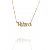 Collar con nombre de Helena en Acero Hipoalergénico 316l