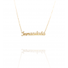 Collar con nombre de Inmaculada en Acero Hipoalergénico 316l