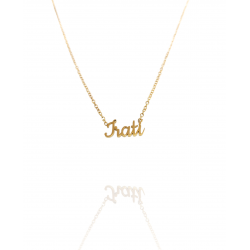 Collar con nombre de Irati en Acero Hipoalergénico 316l