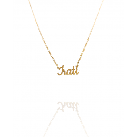 Collar con nombre de Irati en Acero Hipoalergénico 316l
