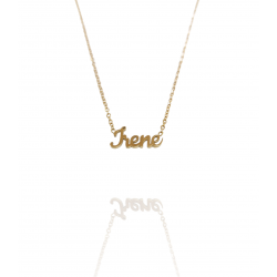 Collar con nombre de Irene en Acero Hipoalergénico 316l