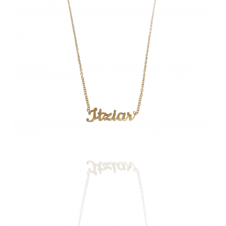 Collar con nombre de Itziar en Acero Hipoalergénico 316l