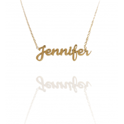 Collar con nombre de Jennifer en Acero Hipoalergénico 316l
