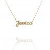 Collar con nombre de Jessica en Acero Hipoalergénico 316l