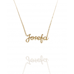 Collar con nombre de Josefa en Acero Hipoalergénico 316l