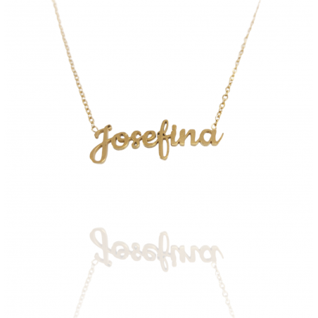Collar con nombre de Josefina en Acero Hipoalergénico 316l