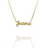 Collar con nombre de Juana en Acero Hipoalergénico 316l