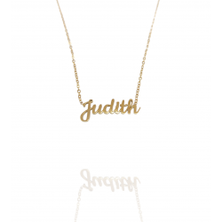 Collar con nombre de Judith en Acero Hipoalergénico 316l