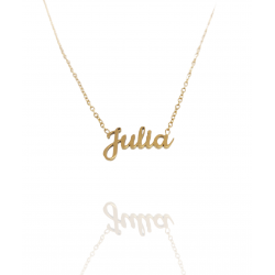 Collar con nombre de Julia en Acero Hipoalergénico 316l