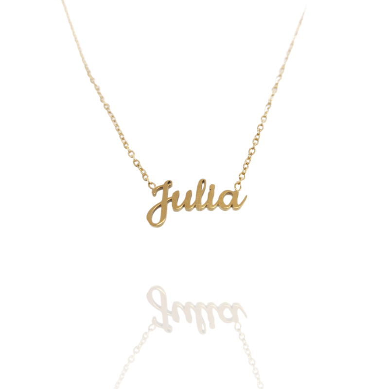 Collar con nombre de Julia en Acero Hipoalergénico 316l