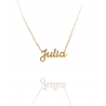 Collar con nombre de Julia en Acero Hipoalergénico 316l
