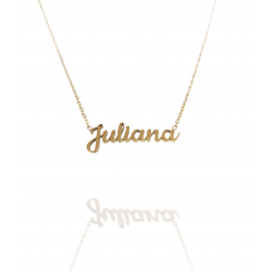 Collar con nombre de Juliana en Acero Hipoalergénico 316l