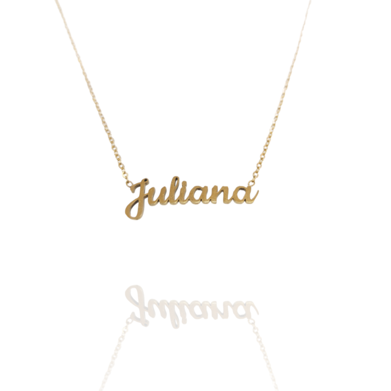 Collar con nombre de Juliana en Acero Hipoalergénico 316l