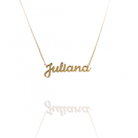 Collar con nombre de Juliana en Acero Hipoalergénico 316l