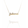 Collar con nombre de Juliana en Acero Hipoalergénico 316l