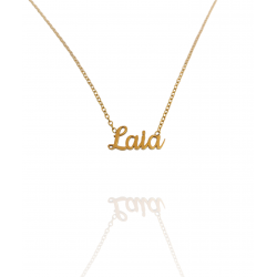 Collar con nombre de Laia en Acero Hipoalergénico 316l