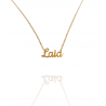 Collar con nombre de Laia en Acero Hipoalergénico 316l