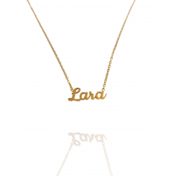 Collar con nombre de Lara en Acero Hipoalergénico 316l