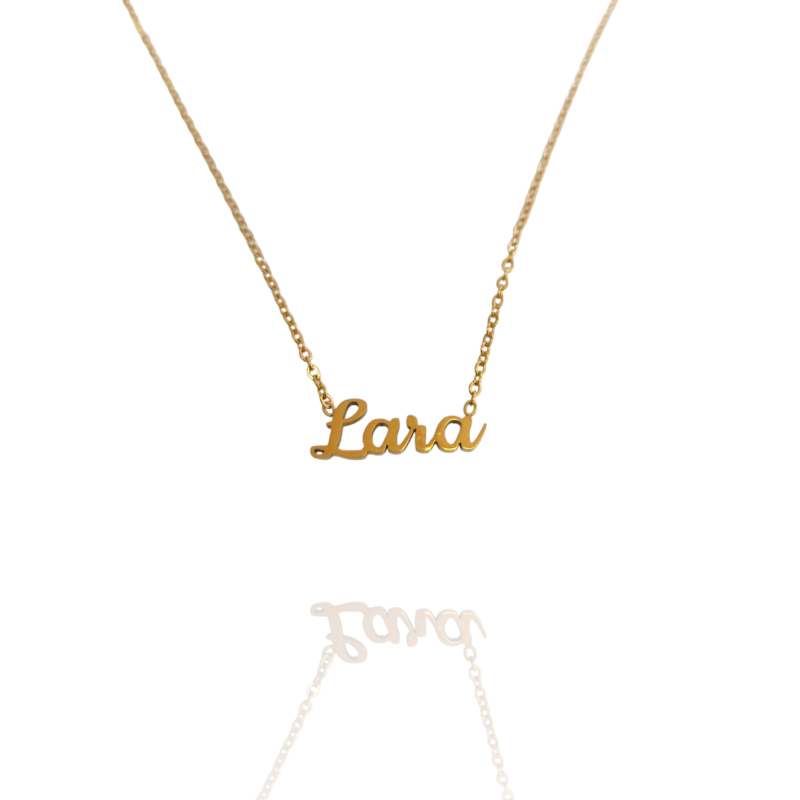 Collar con nombre de Lara en Acero Hipoalergénico 316l