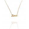 Collar con nombre de Lara en Acero Hipoalergénico 316l
