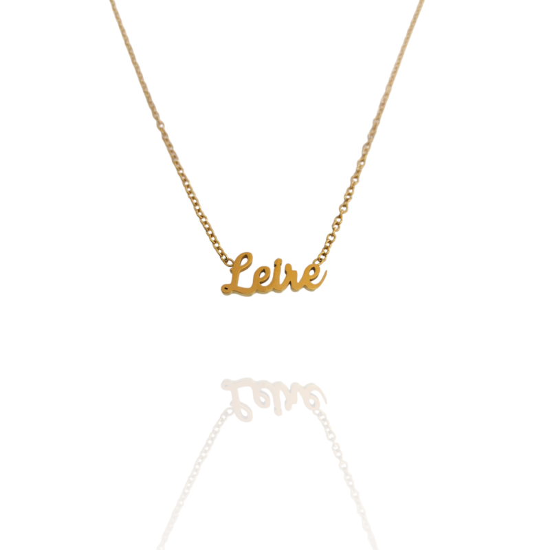 Collar con nombre de Leire en Acero Hipoalergénico 316l
