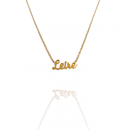 Collar con nombre de Leire en Acero Hipoalergénico 316l