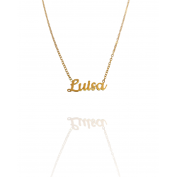 Collar con nombre de Luisa en Acero Hipoalergénico 316l
