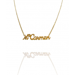 Collar con nombre de MªCarmen en Acero Hipoalergénico 316l