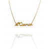 Collar con nombre de MªCarmen en Acero Hipoalergénico 316l
