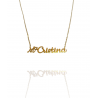 Collar con nombre de MªCristina en Acero Hipoalergénico 316l
