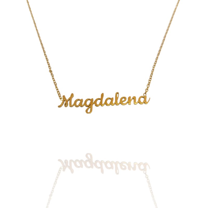 Collar con nombre de Magdalena en Acero Hipoalergénico 316l